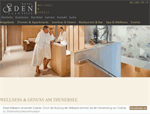 Tablet Screenshot of eden-spiez.ch